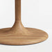 Nero 60" Natural Wood Oval Dining Table
