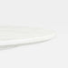 Nero 48" White Marble and White Metal Round Bistro Dining Table