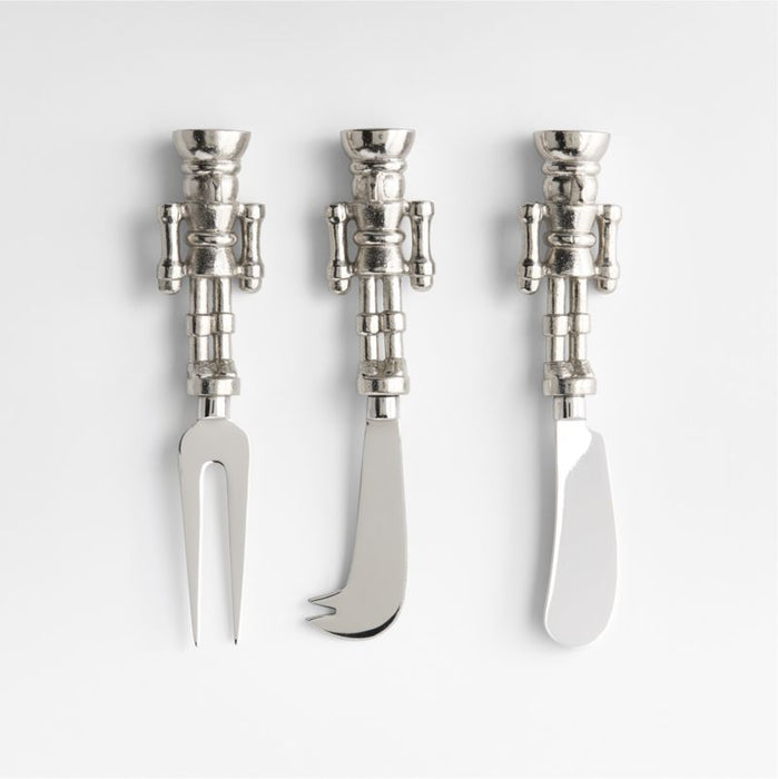 Nutcracker Cheese Knives, Set of 3