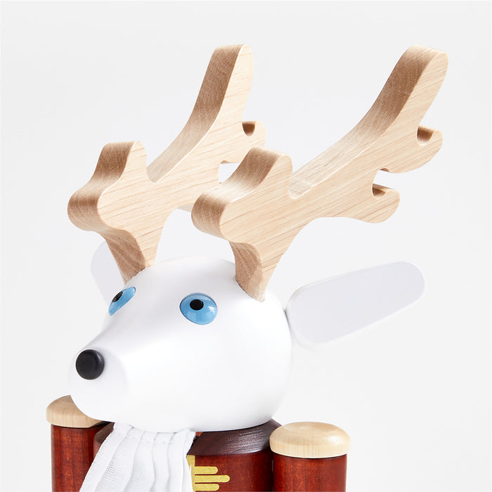 Christmas Reindeer Handmade German Nutcracker