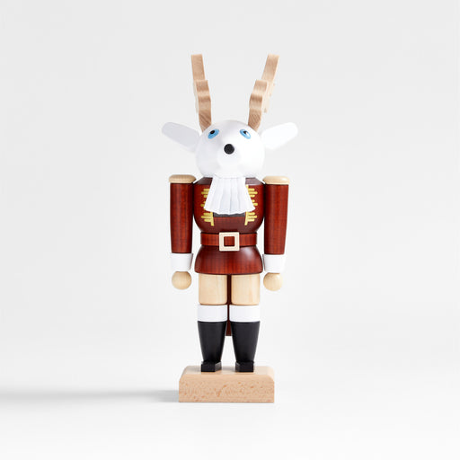 Christmas Reindeer Handmade German Nutcracker