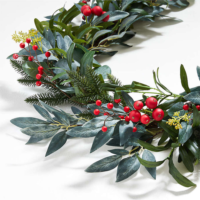 Faux Olive and Berry Garland 6'