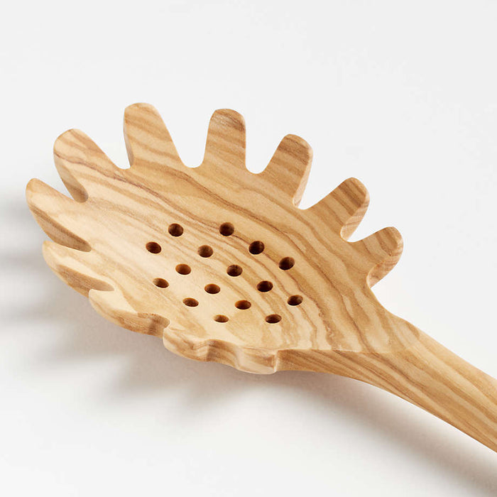 Crate & Barrel Olivewood Pasta Spoon