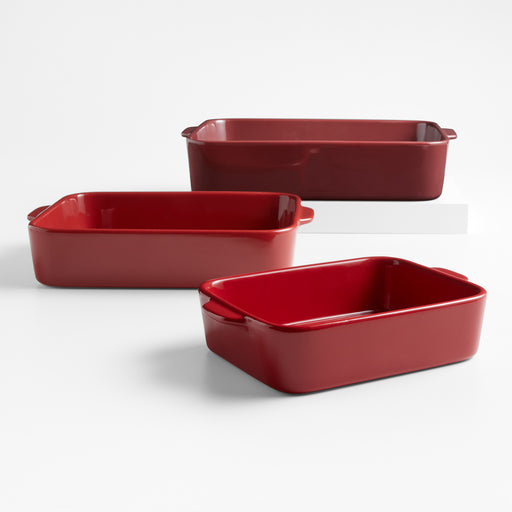 Red Ombré Bakers, Set of 3