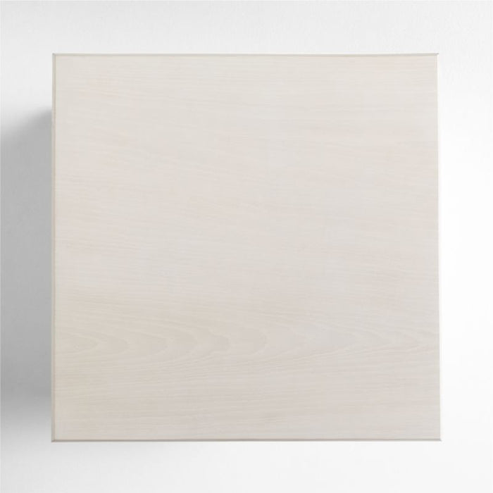 Onda Whitewashed Oak Wood Side Table