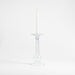 Ophelia Large Clear Glass Taper Holder 14"