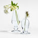 Ophelia Tall Clear Glass Bud Vase 8"