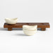 Orchard Footed Wood Board with Set of 3 Bowls
