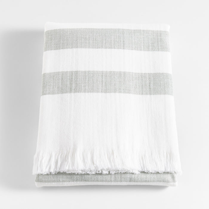 Organic Cedros Grey Hammam Bath Towel