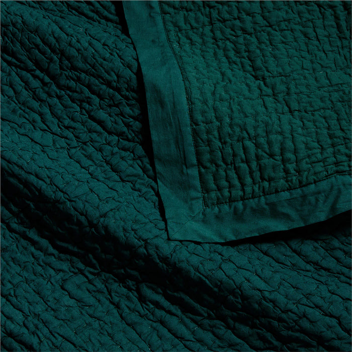 Celeste Organic Spruce Green Solid Standard Sham