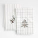 Organic Cotton Holiday Pine Green Sprig Hand Towel