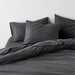 Cozysoft Organic Jersey Charcoal Grey Standard Pillow Sham Cover