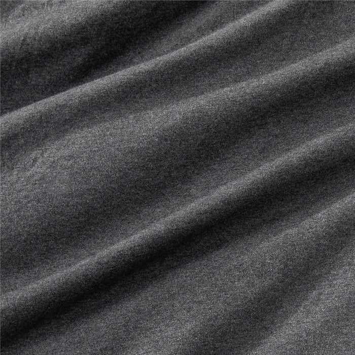 Cozysoft Organic Jersey Charcoal Grey Queen Bed Sheet Set