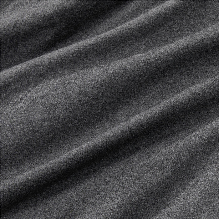 Cozysoft Organic Jersey Charcoal Grey Standard Pillowcases, Set of 2