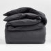 Cozysoft Organic Jersey Charcoal Grey King Duvet Cover