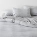 Cozysoft Organic Cotton Jersey Light Grey Full Bed Sheet Set