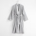 Organic Small/Medium Turkish Cotton Grey Fleck Bathrobe