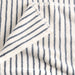 Organic Turkish Cotton Pampas Ivory and Evening Blue Stripe Hand Towel