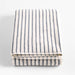 Organic Turkish Cotton Pampas Ivory and Evening Blue Stripe Bath Sheet