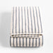 Organic Turkish Cotton Pampas Ivory and Evening Blue Stripe Bath Towel