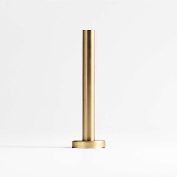 Orion Large Brass Finish Taper Candle Holder