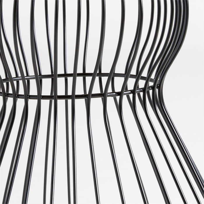 Outdoor Black Metal Wire Christmas Tree Decoration 3'