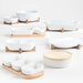 Oven-to-Table Small Serve Bowl with Acacia Wood Trivet