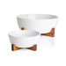 Oven-to-Table Small Serve Bowl with Acacia Wood Trivet