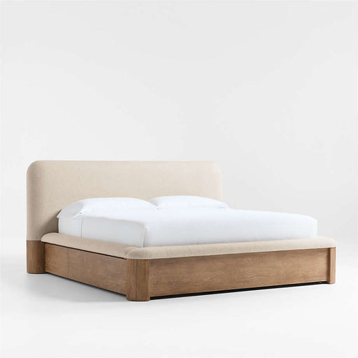 Palermo Wood & Upholstered 2-Drawer King Storage Bed