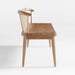 Pali Light Brown Wood Dining Bench