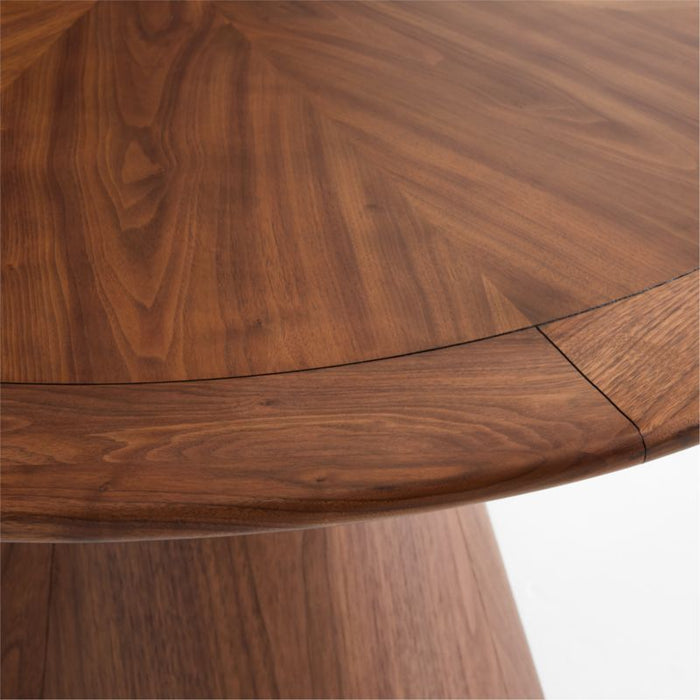 Palisades 48" Round Walnut Wood Dining Table