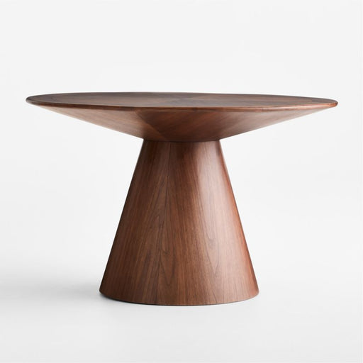 Palisades 48" Round Walnut Wood Dining Table