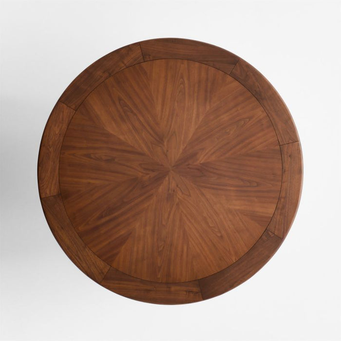 Palisades 48" Round Walnut Wood Dining Table