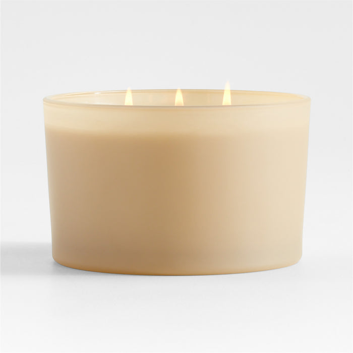 Monochrome No. 7 Pampas 3-Wick Scented Candle - Beach Grass, Nutmeg and Black Pepper