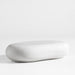 Pebble White Concrete 59" Oval Indoor/Outdoor Coffee Table by Leanne Ford