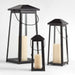 Petaluma Black Metal Outdoor Lantern 28"