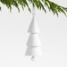 White Porcelain Bell Tree Christmas Ornament