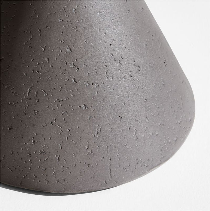 Posada 13" Grey Round Concrete Indoor/Outdoor Side Table