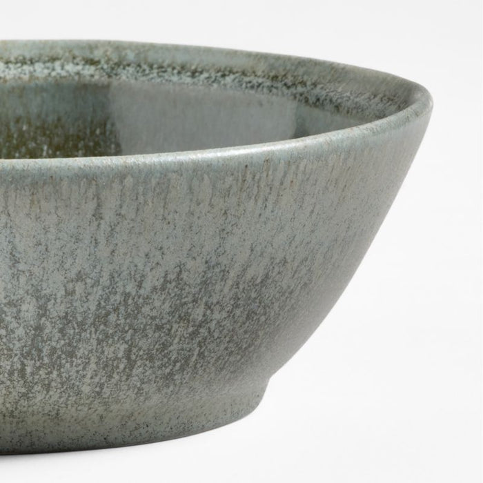 Prairie Moss Green Recycled Stoneware Cereal Bowl