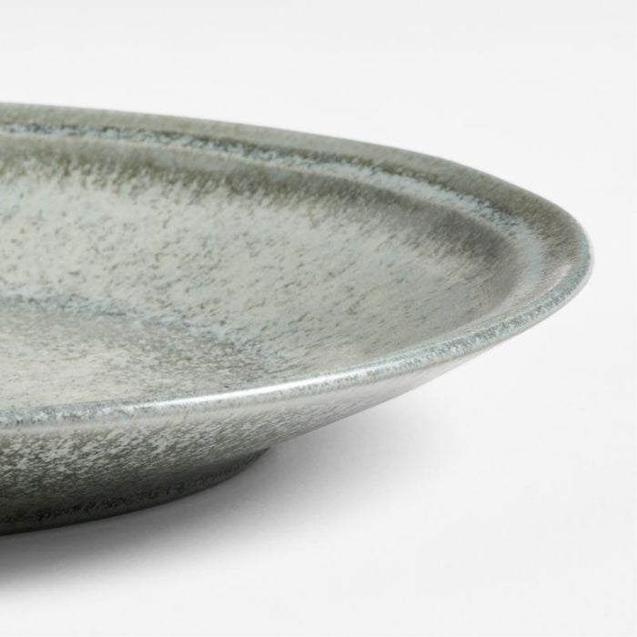 Prairie Moss Green Recycled Stoneware Dinner Plate