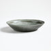 Prairie Moss Green Recycled Stoneware Low Bowl