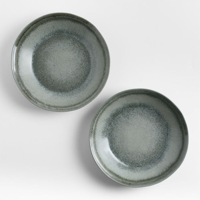 Prairie Moss Green Recycled Stoneware Serving Bowl