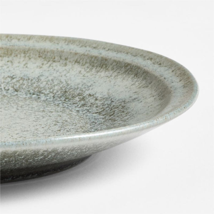 Prairie Moss Green Recycled Stoneware Salad Plate