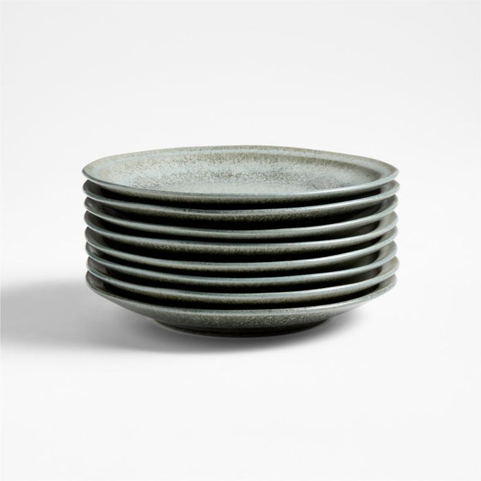 Prairie Moss Green Recycled Stoneware Salad Plate