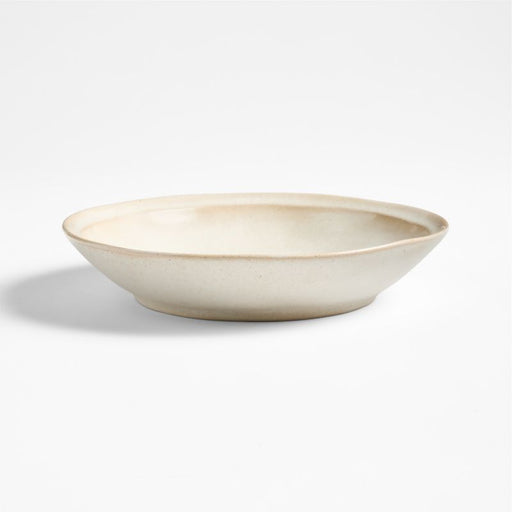 Prairie Natural Recycled Stoneware Low Bowl