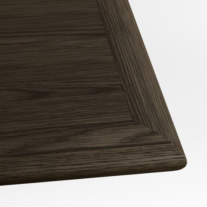 Preto Ebonized Ash Wood and Metal 50" Square Coffee Table