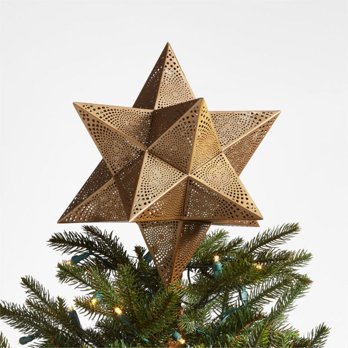 Punched Star Christmas Tree Topper