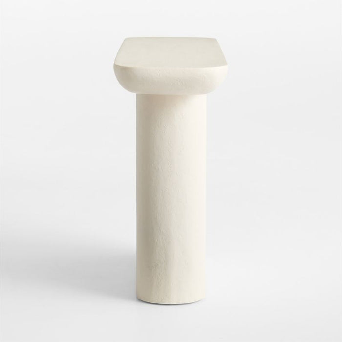 Quarry White Recycled Fiberstone 48" Console Table
