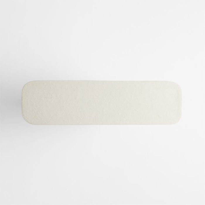 Quarry White Recycled Fiberstone 48" Console Table