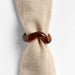 Recycled Glass Amber Napkin Rings, Set of 4